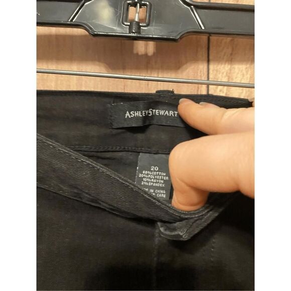 Ashley Stewart 20 plus size fierce logo black denim jeans pants NWT - Picture 6 of 8